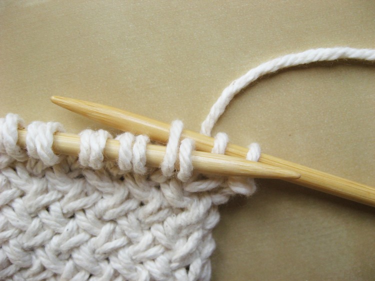Diagonal Basketweave Knitting Pattern