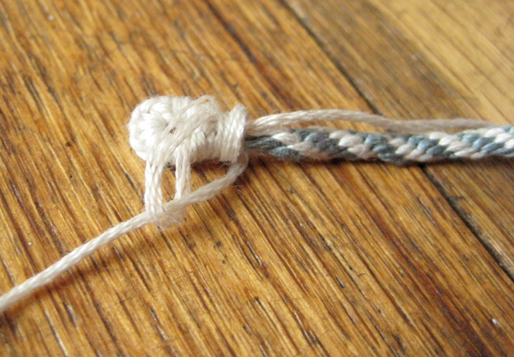Braided Bracelet with Anchor Charm