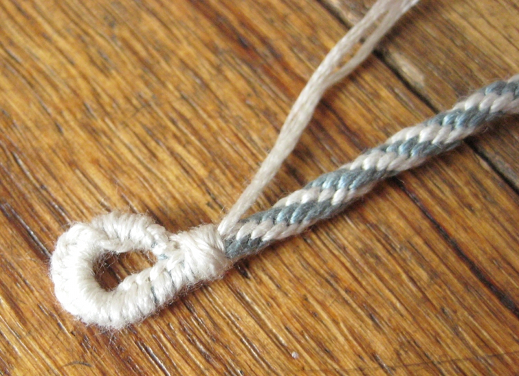 Braided Bracelet with Anchor Charm