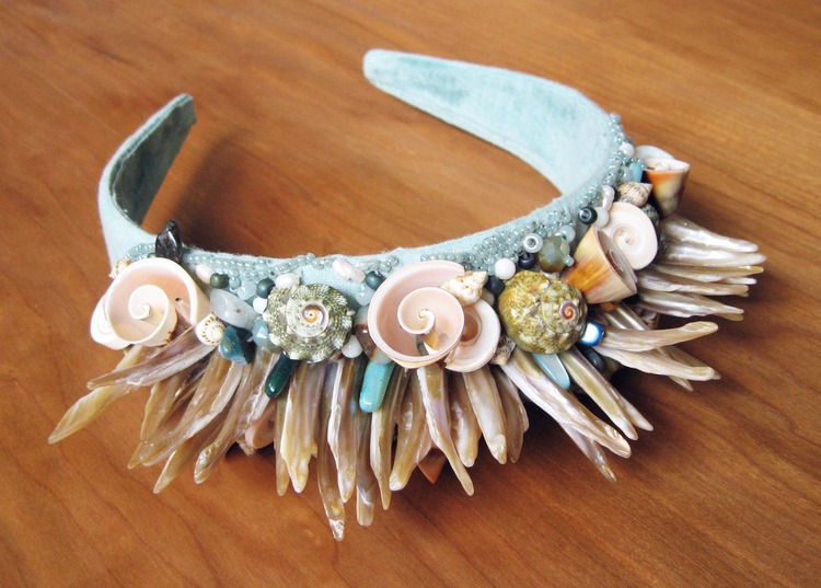 Seashell Beaded Headband