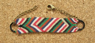 Micro Macrame Bracelet With Rings