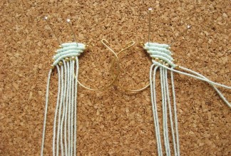 Macrame Swirl Earrings